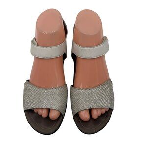 Mephisto Silver/White Pattie Sandals Women's Size 37/US 7